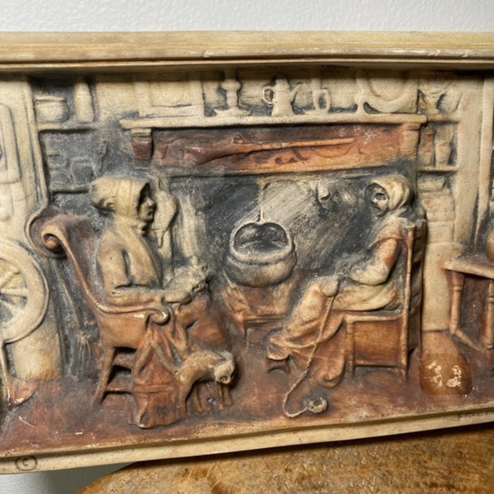Vintage 3D Molded Wall Plaque Friendship Ceramic‎ - Picture 3 of 7